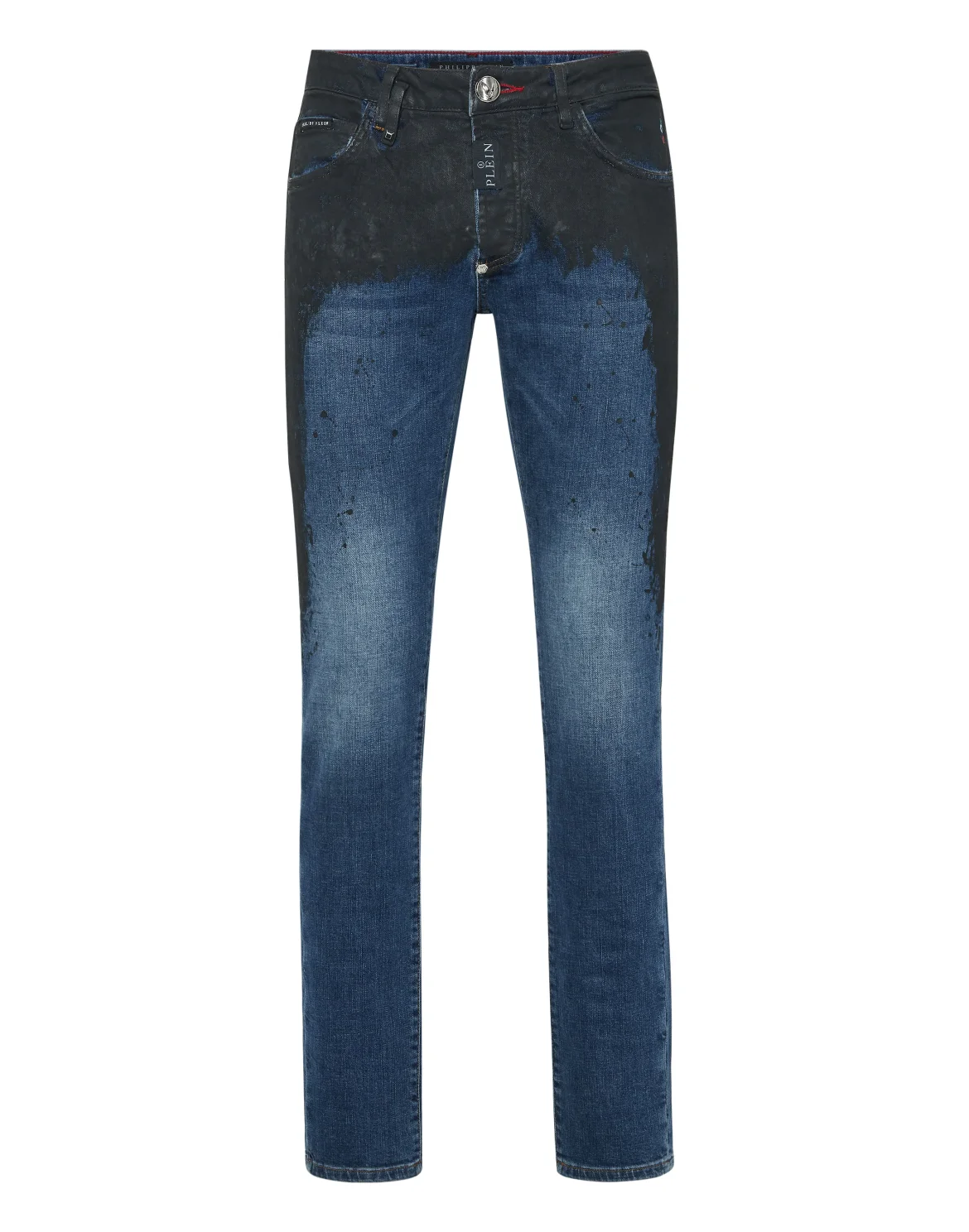 Denim Super Straight Cut Trousers, цвет: Черный