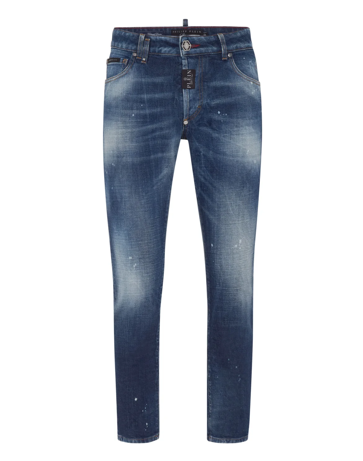 Denim Skinny Fit Trousers, цвет: Синий