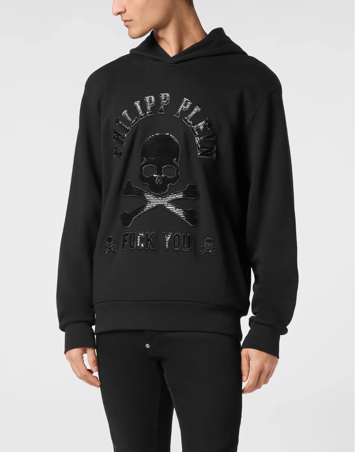 Hoodie sweatshirt Iconic Plein, цвет: Черный