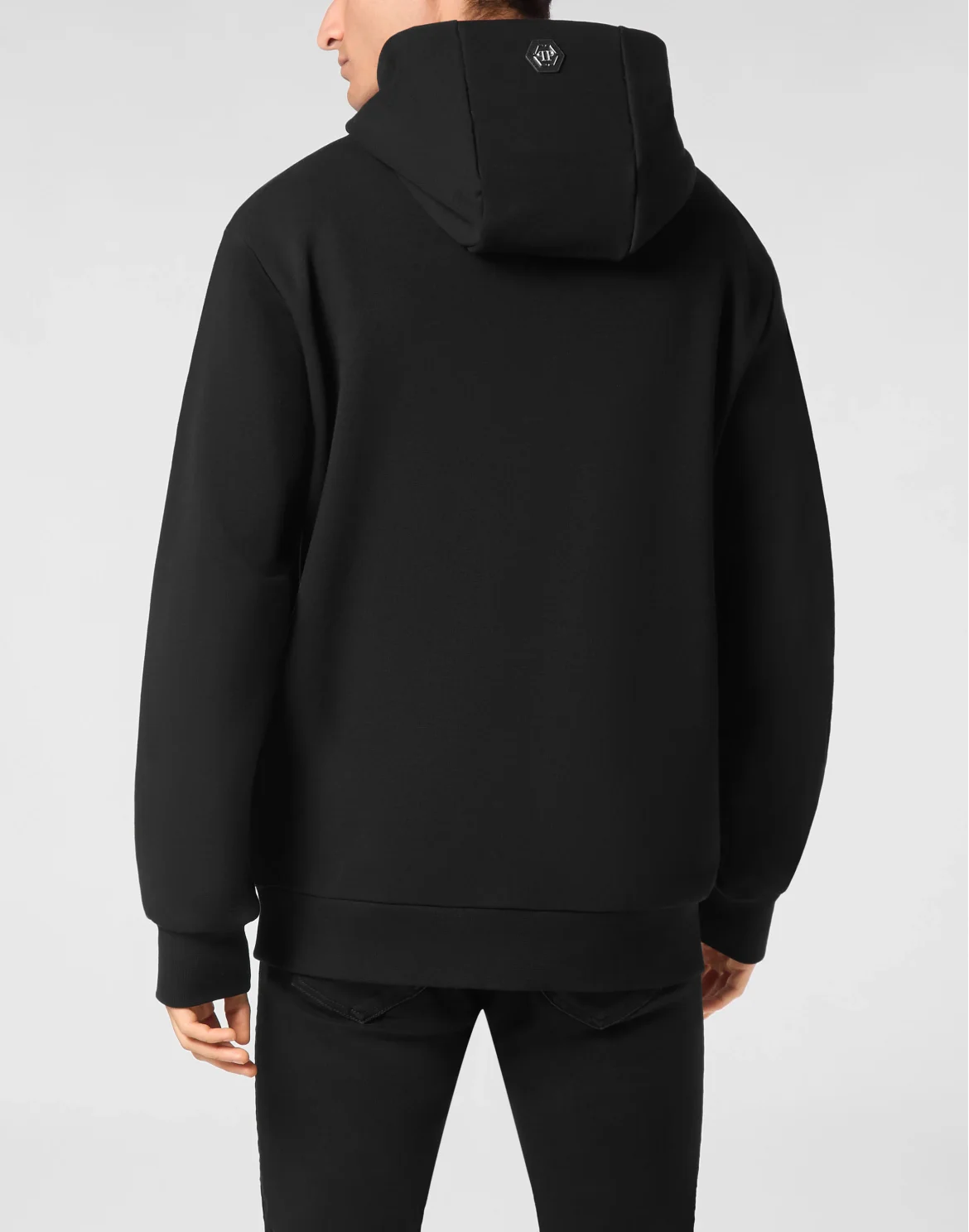 Hoodie Sweatshirt With Patch Skull&Bones, цвет: Черный