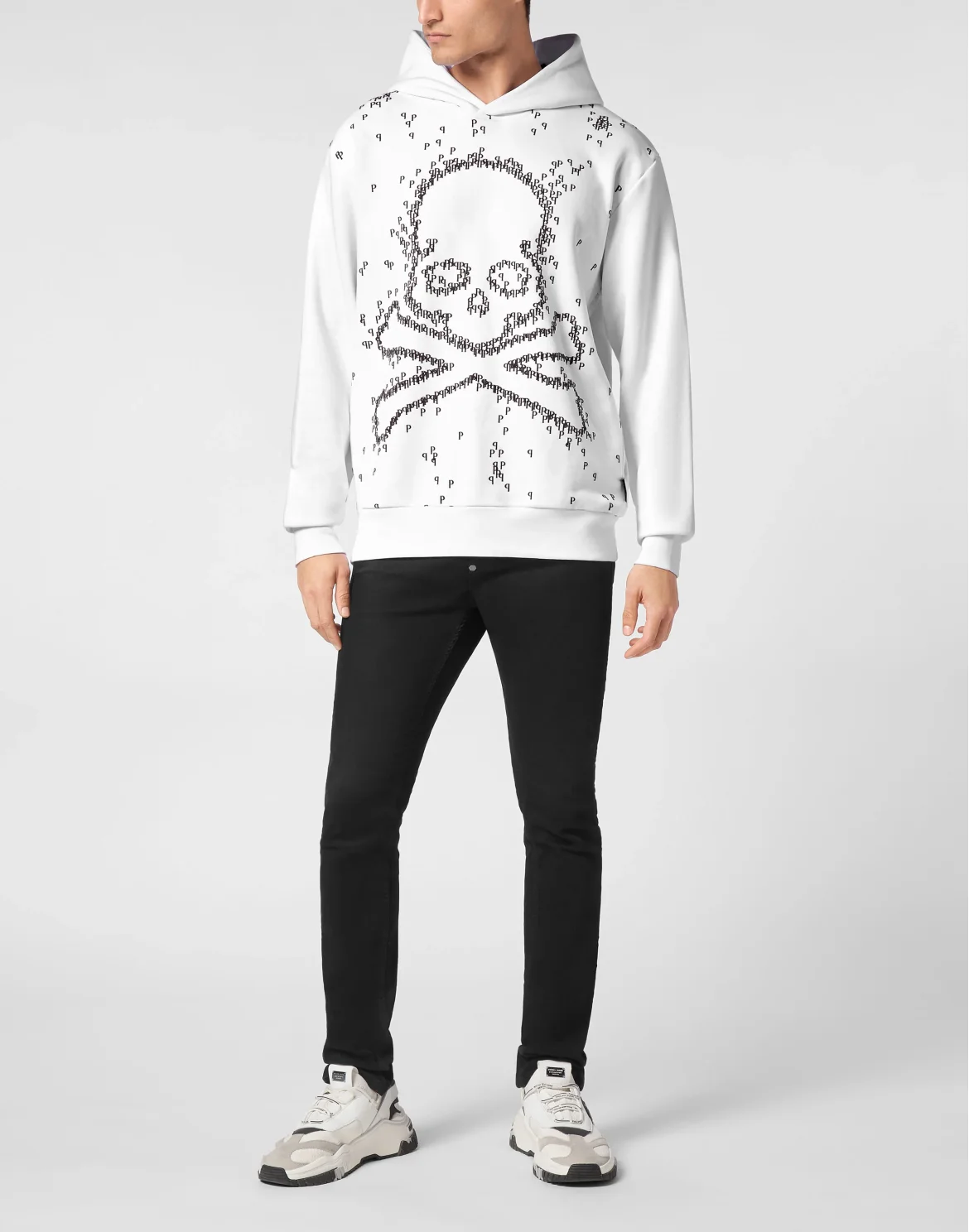 Hoodie Sweatshirt Skull&Bones, цвет: Белый