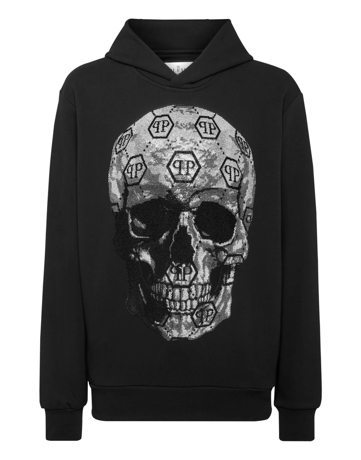 Hoodie Sweatshirt Skull strass, цвет: Черный