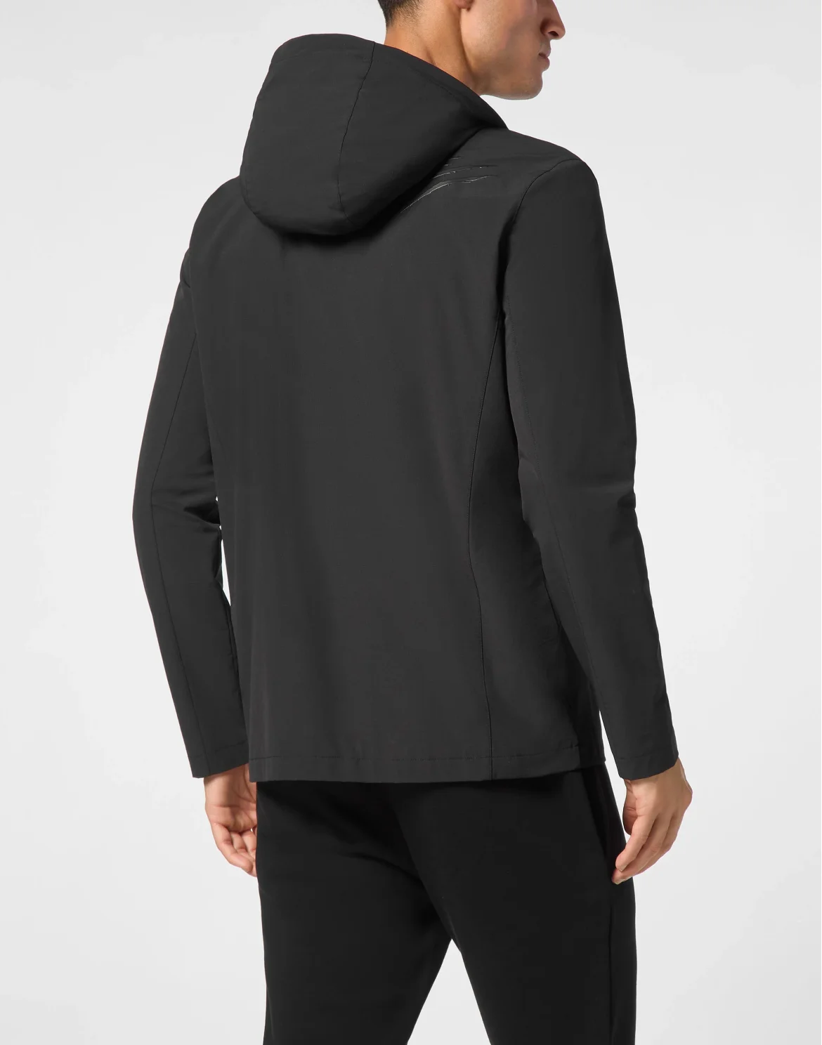 Nylon K-Way Jacket, цвет: Черный