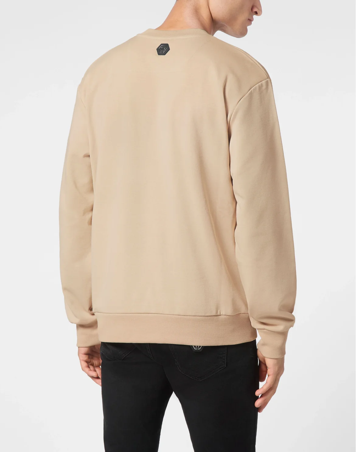 Sweatshirt Round Neck Gothic Plein, цвет: Бежевый