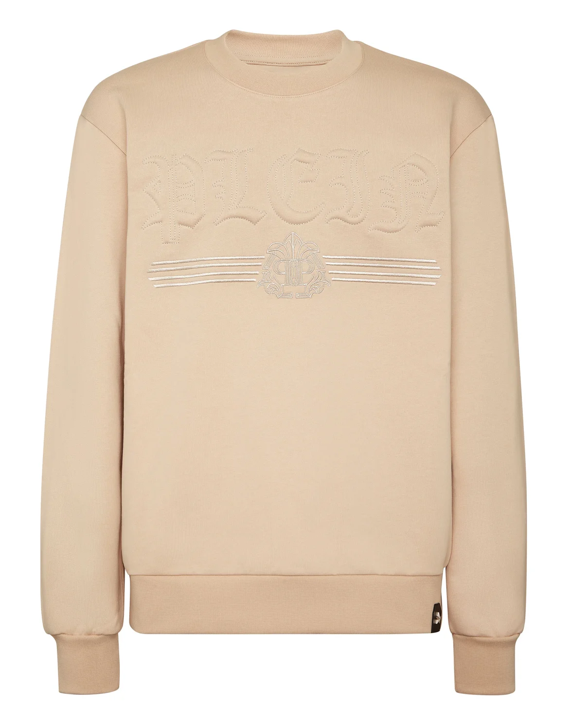Sweatshirt Round Neck Gothic Plein, цвет: Бежевый