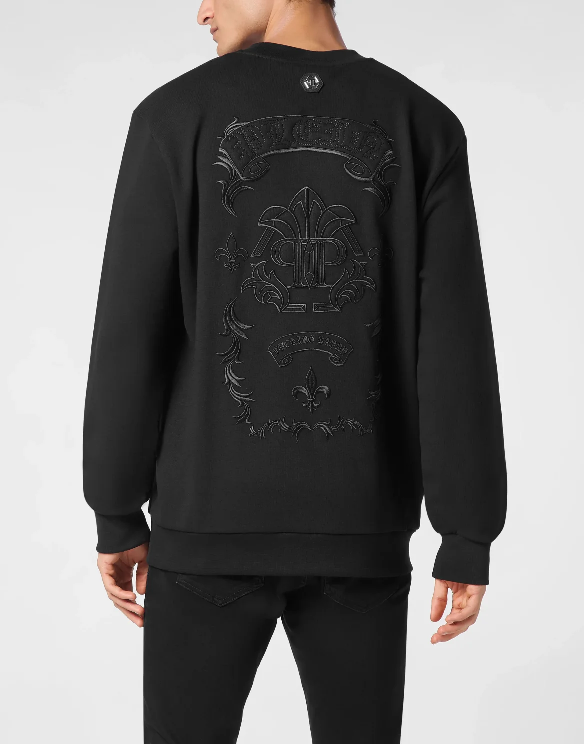 Sweatshirt Round Neck Gothic Plein, цвет: Черный