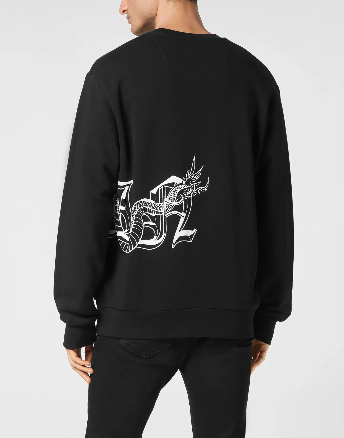 Sweatshirt Long-Sleeve Dragon, цвет: Черный