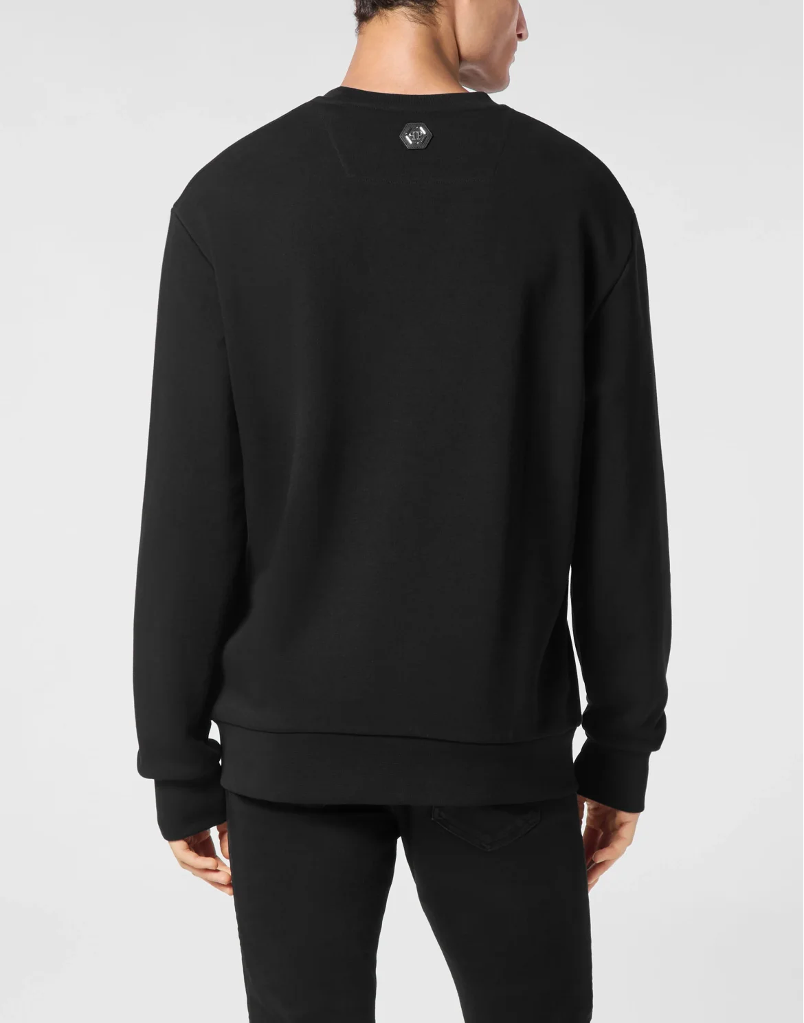 Sweatshirt Long-Sleeve Skull strass, цвет: Черный