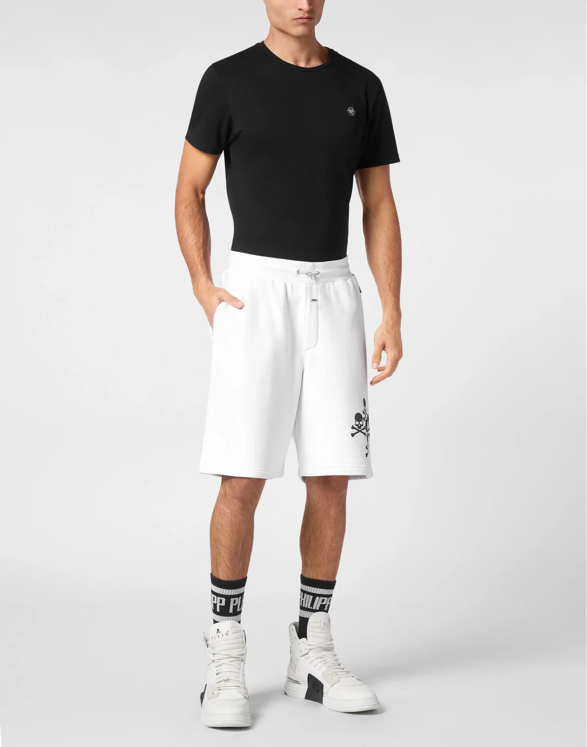 Jogging Shorts Skull&Bones, цвет: Белый