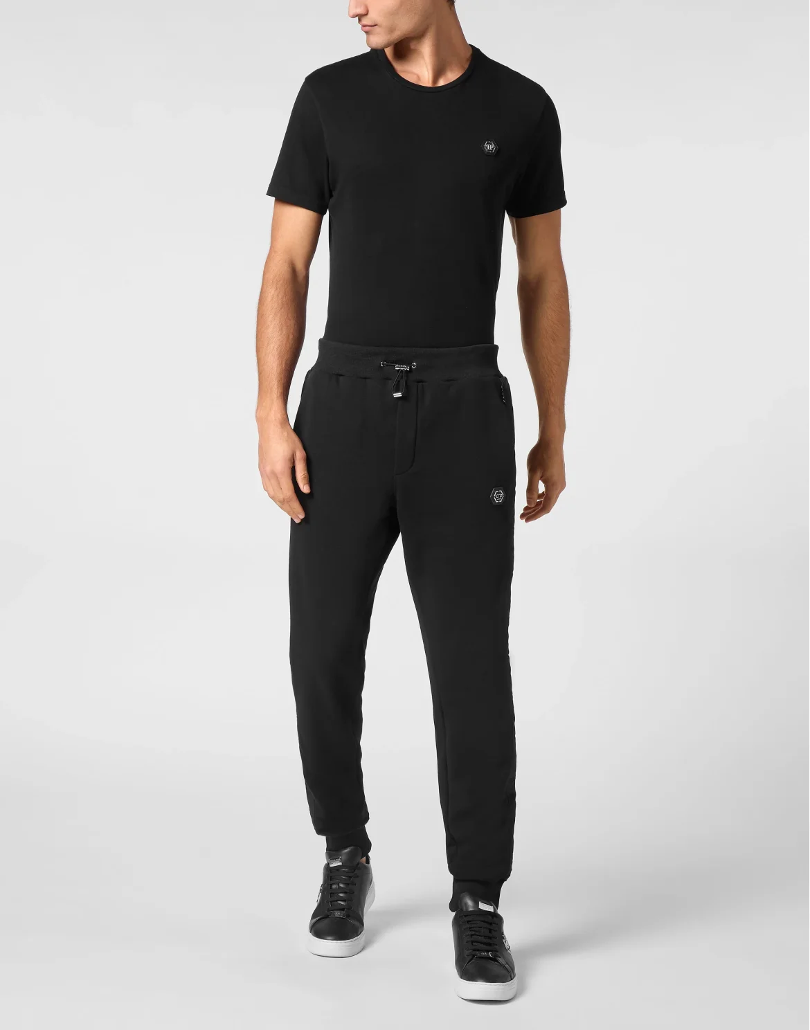 Jogging Trousers With Nylon Inserts, цвет: Черный