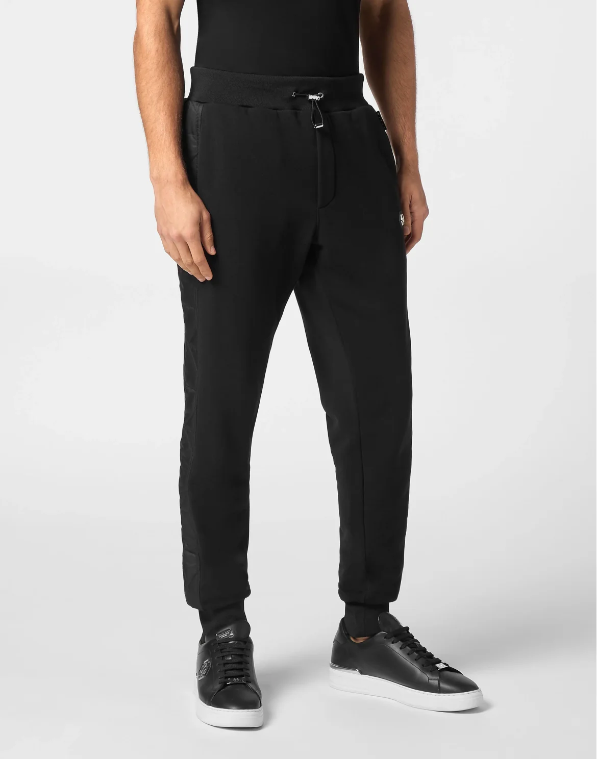 Jogging Trousers With Nylon Inserts, цвет: Черный