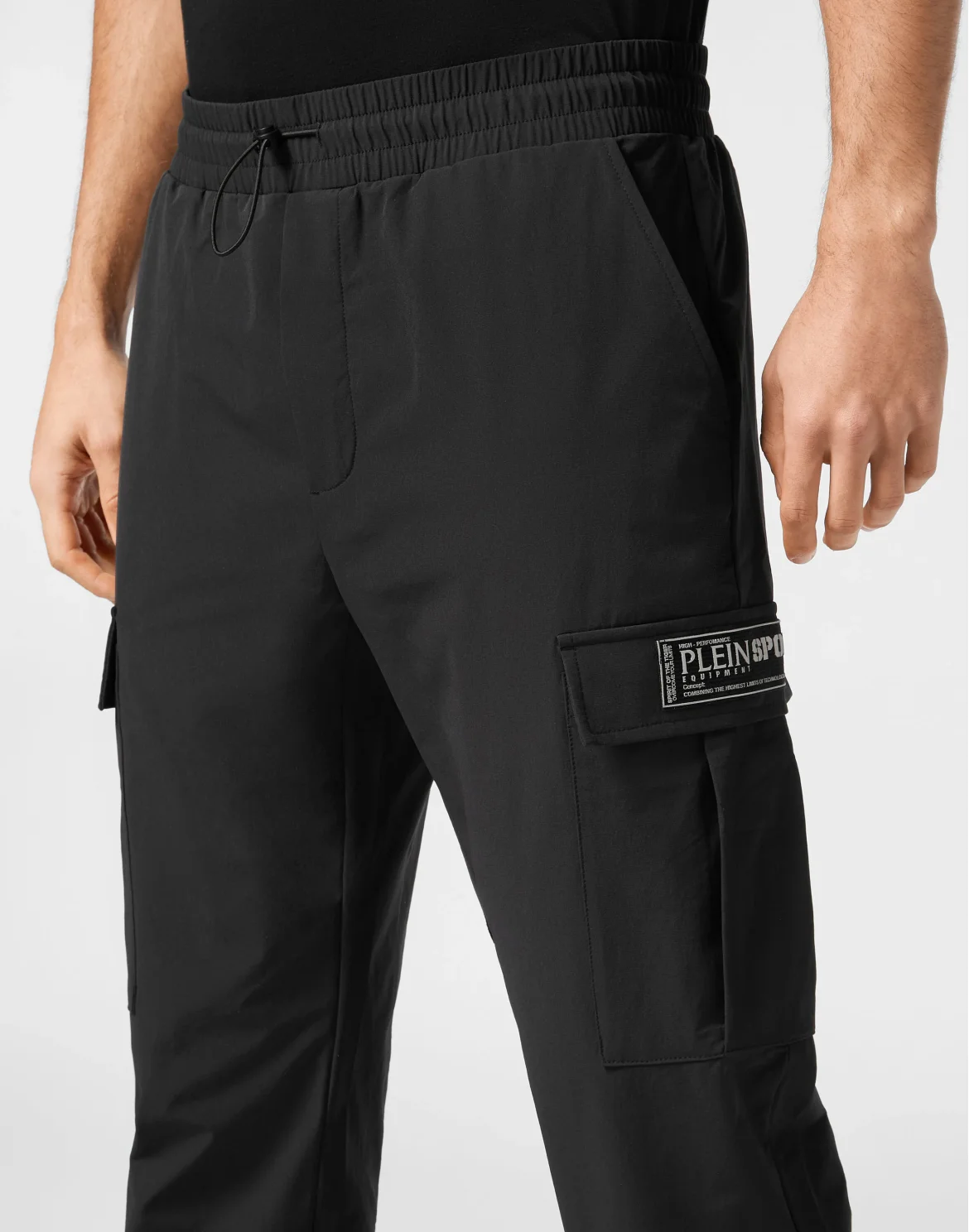 Nylon Jogging Trousers, цвет: Черный