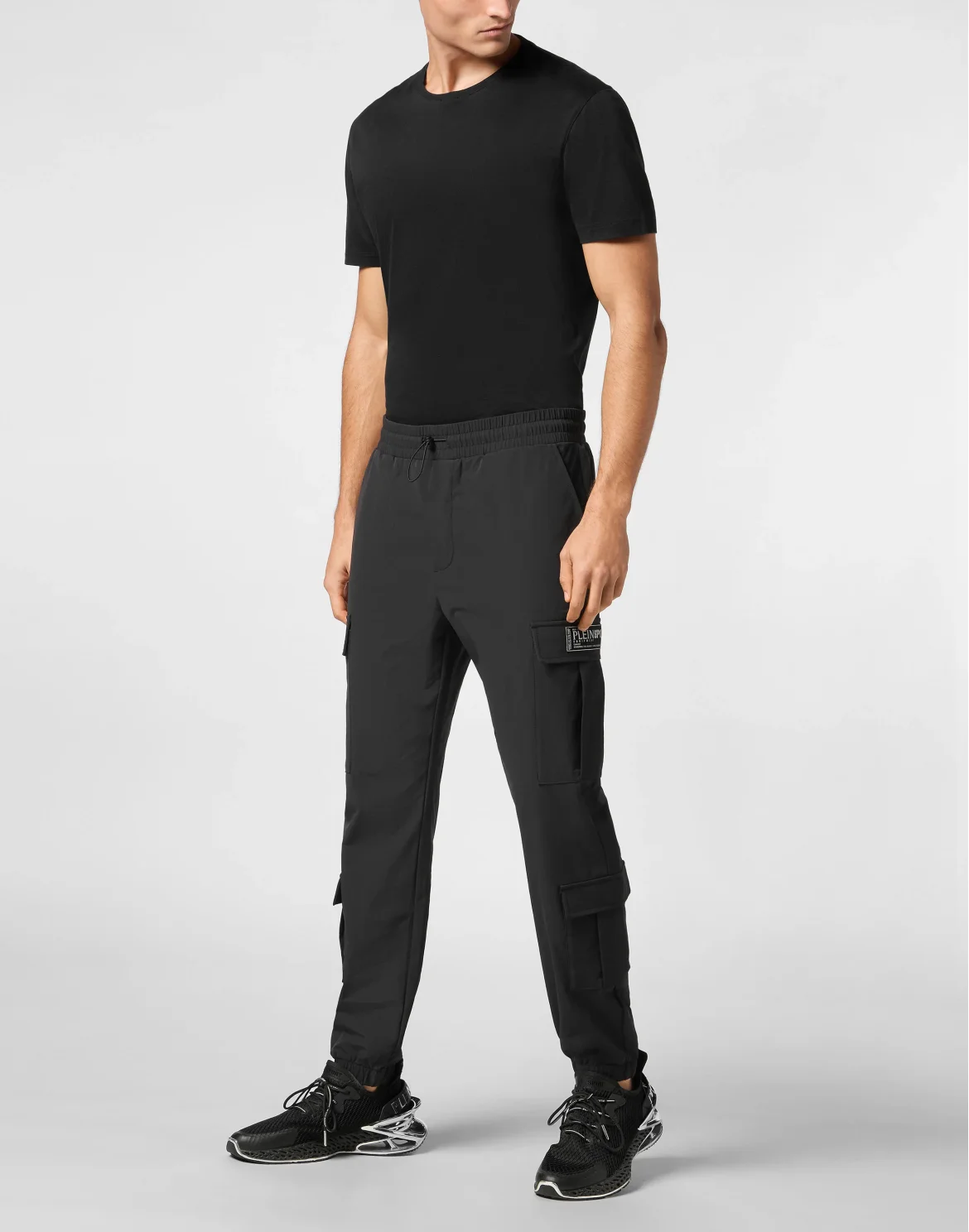 Nylon Jogging Trousers, цвет: Черный