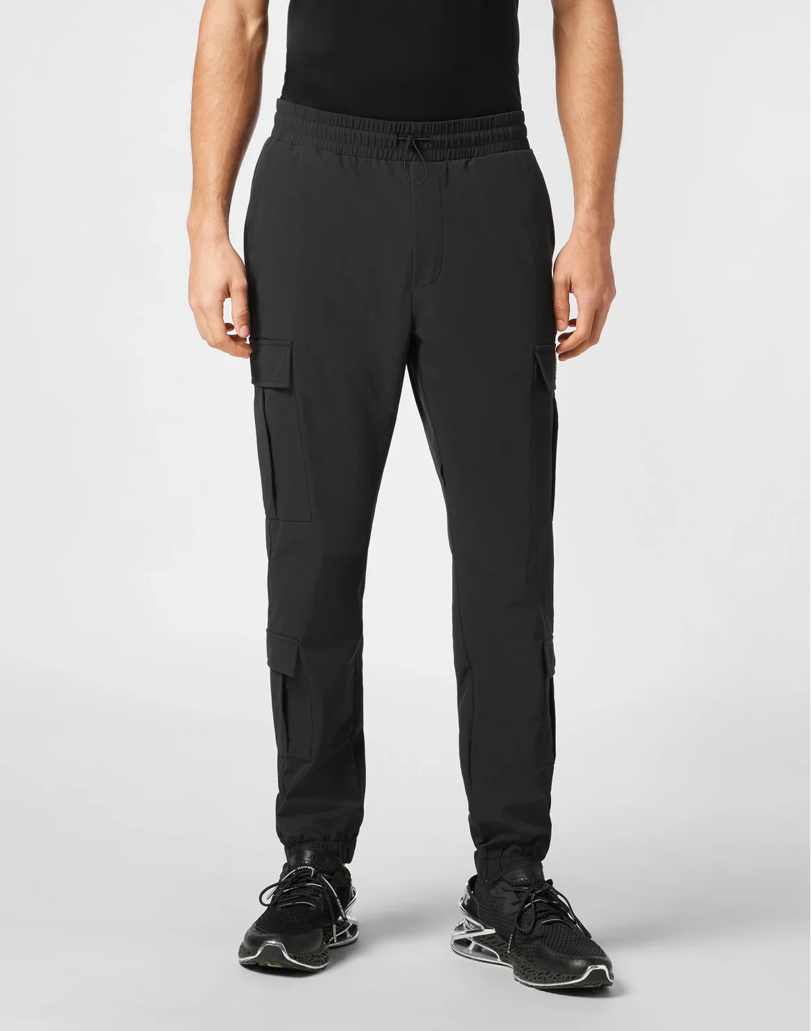Nylon Jogging Trousers, цвет: Черный