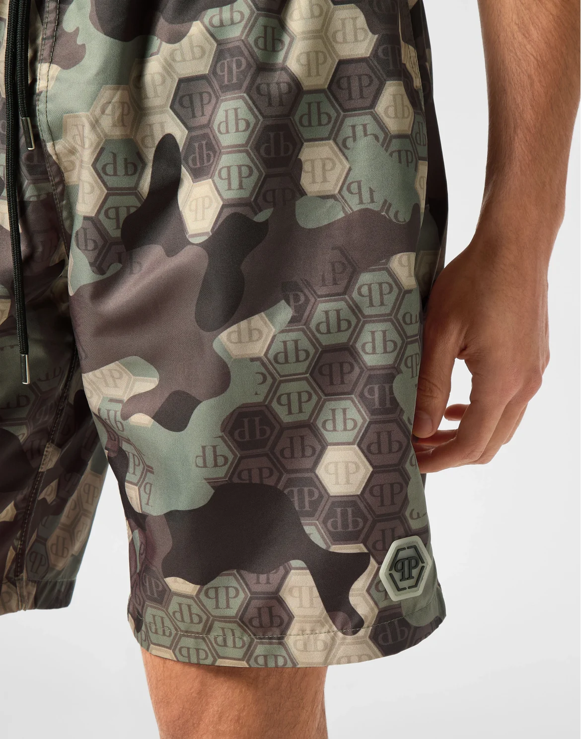 Camouflage Long Swim Boxer Monogram, цвет: Камуфляж