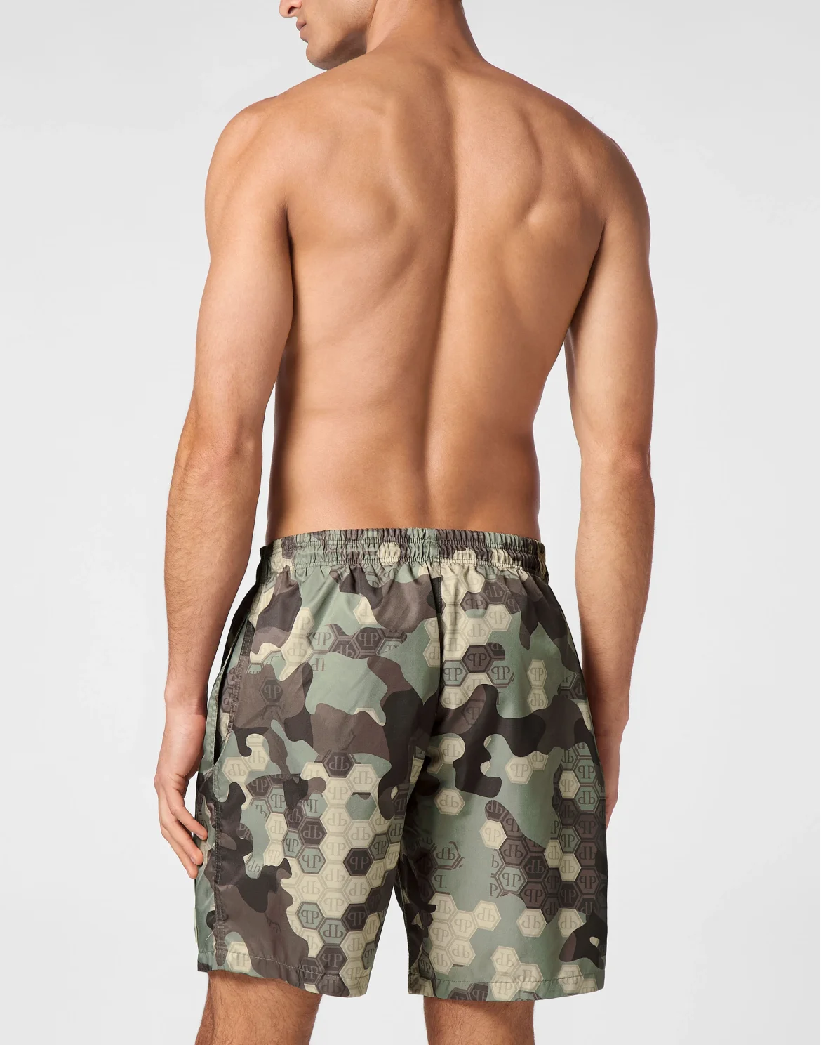 Camouflage Long Swim Boxer Monogram, цвет: Камуфляж