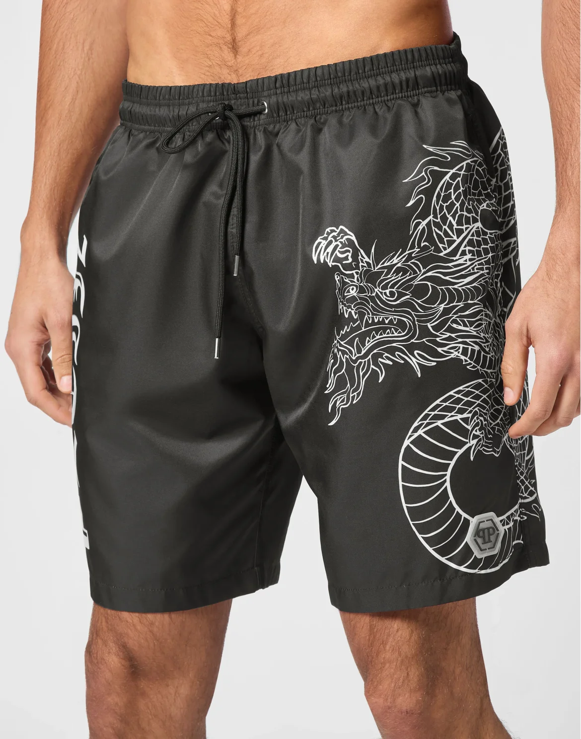Long Swim Boxer Dragon, цвет: Черный