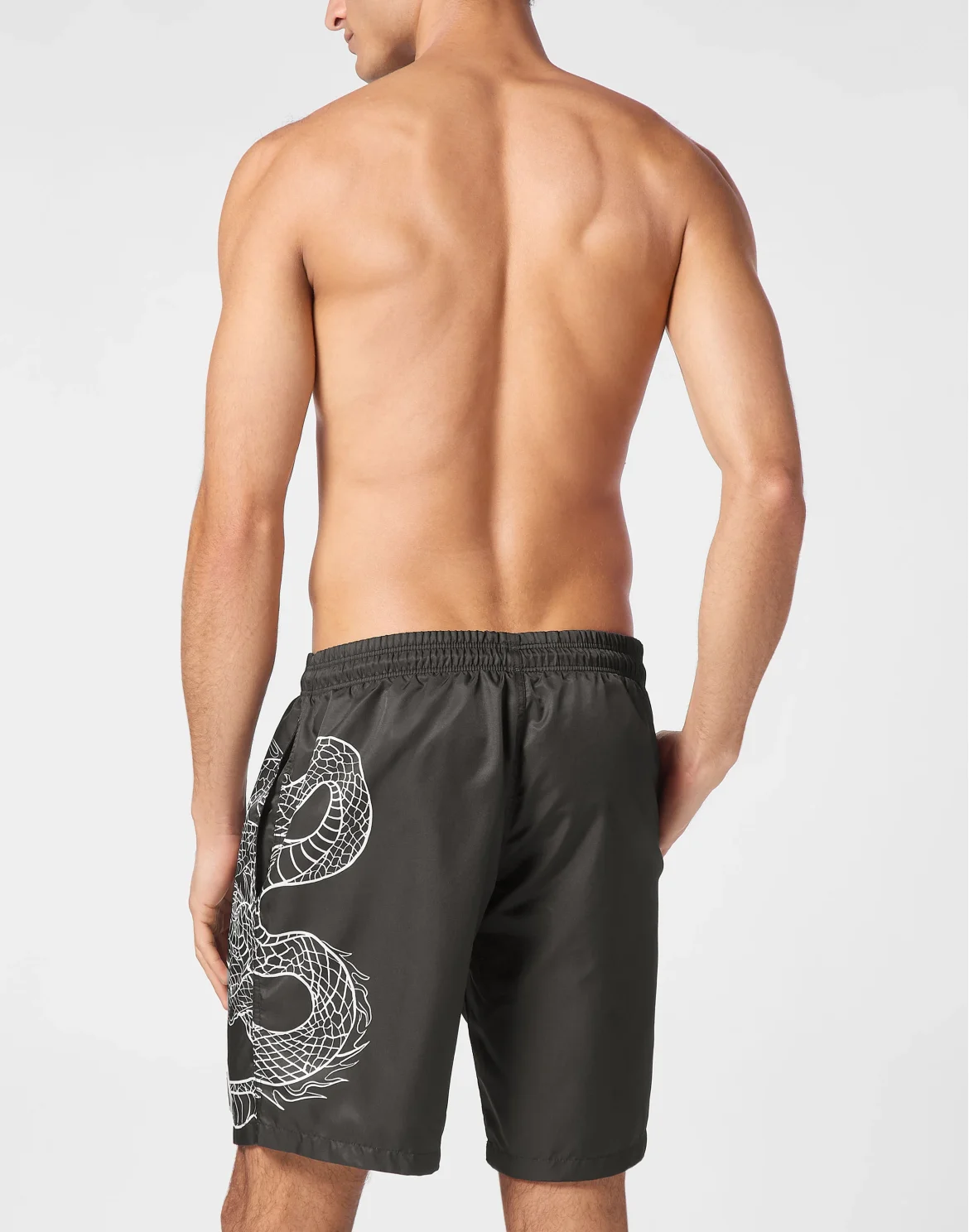 Long Swim Boxer Dragon, цвет: Черный