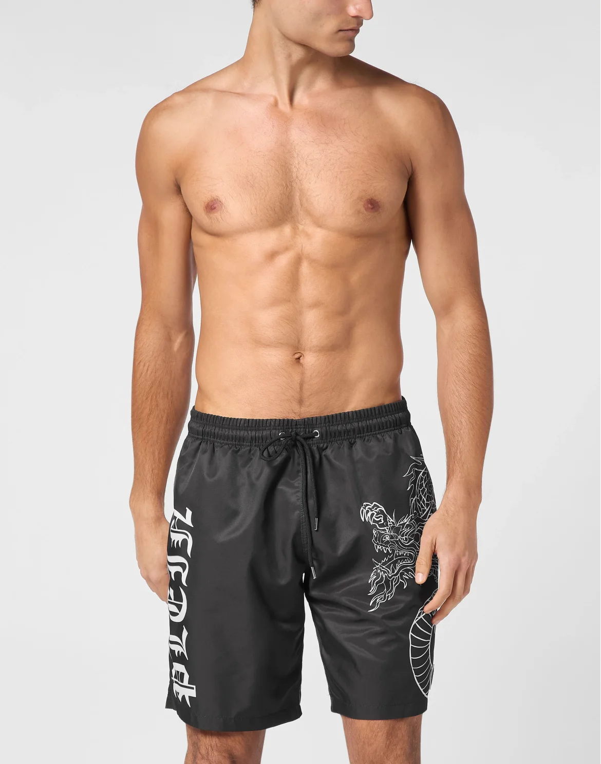 Long Swim Boxer Dragon, цвет: Черный