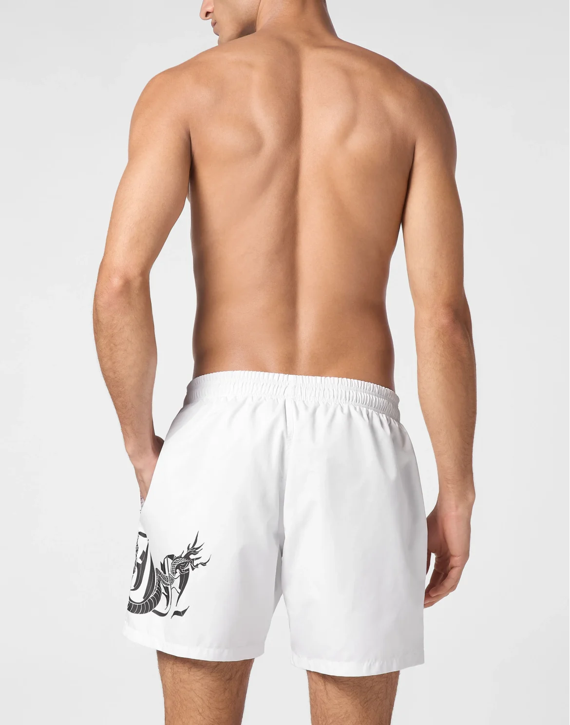 Short Swim Boxer Dragon, цвет: Белый