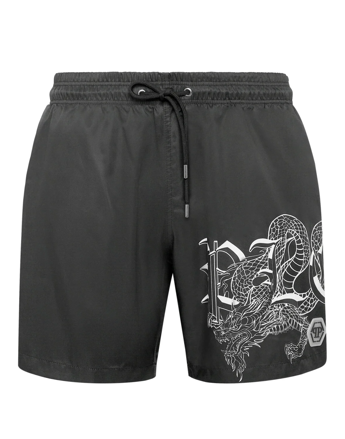 Short Swim Boxer Dragon, цвет: Черный
