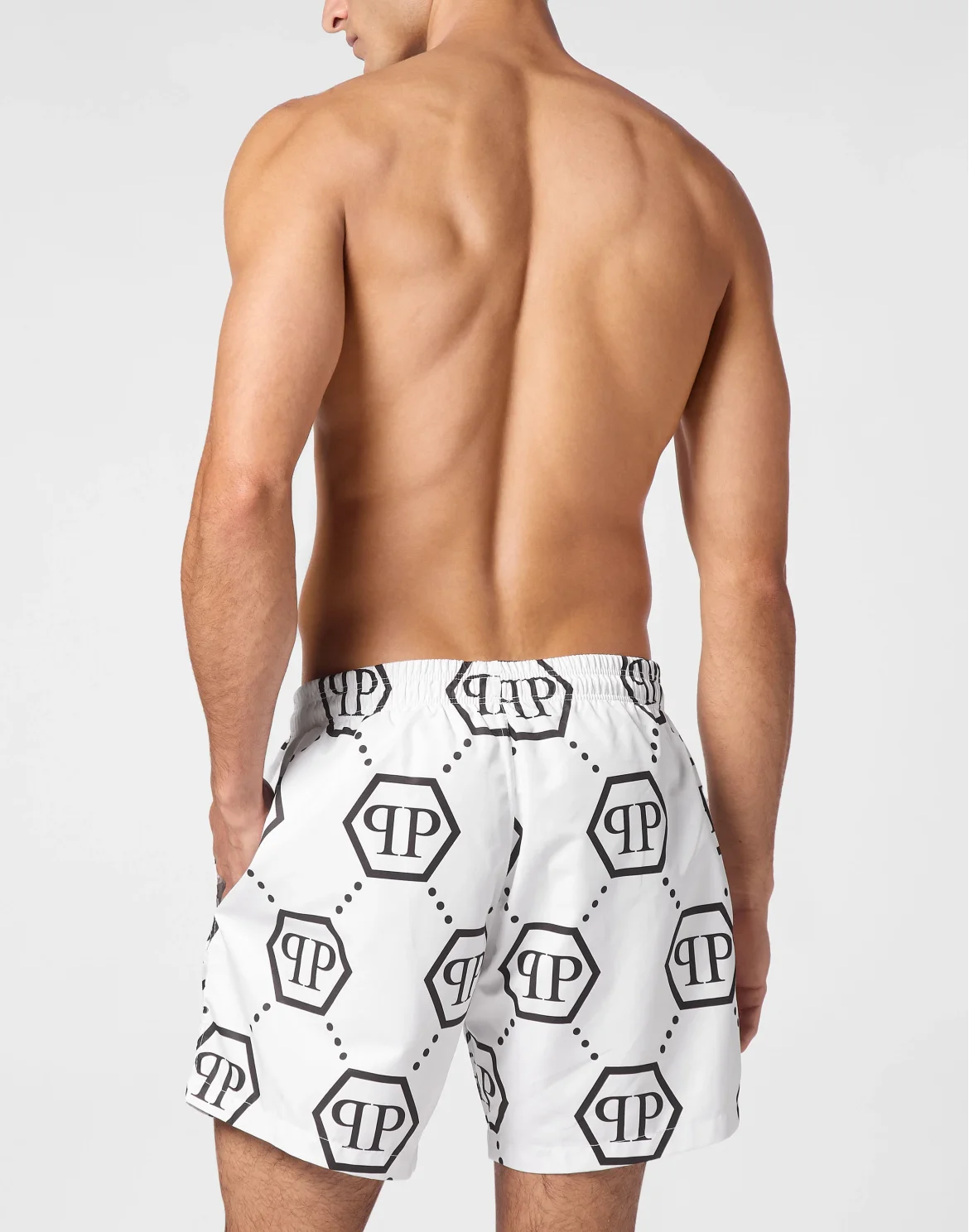 Short Swim Boxer Monogram, цвет: Белый