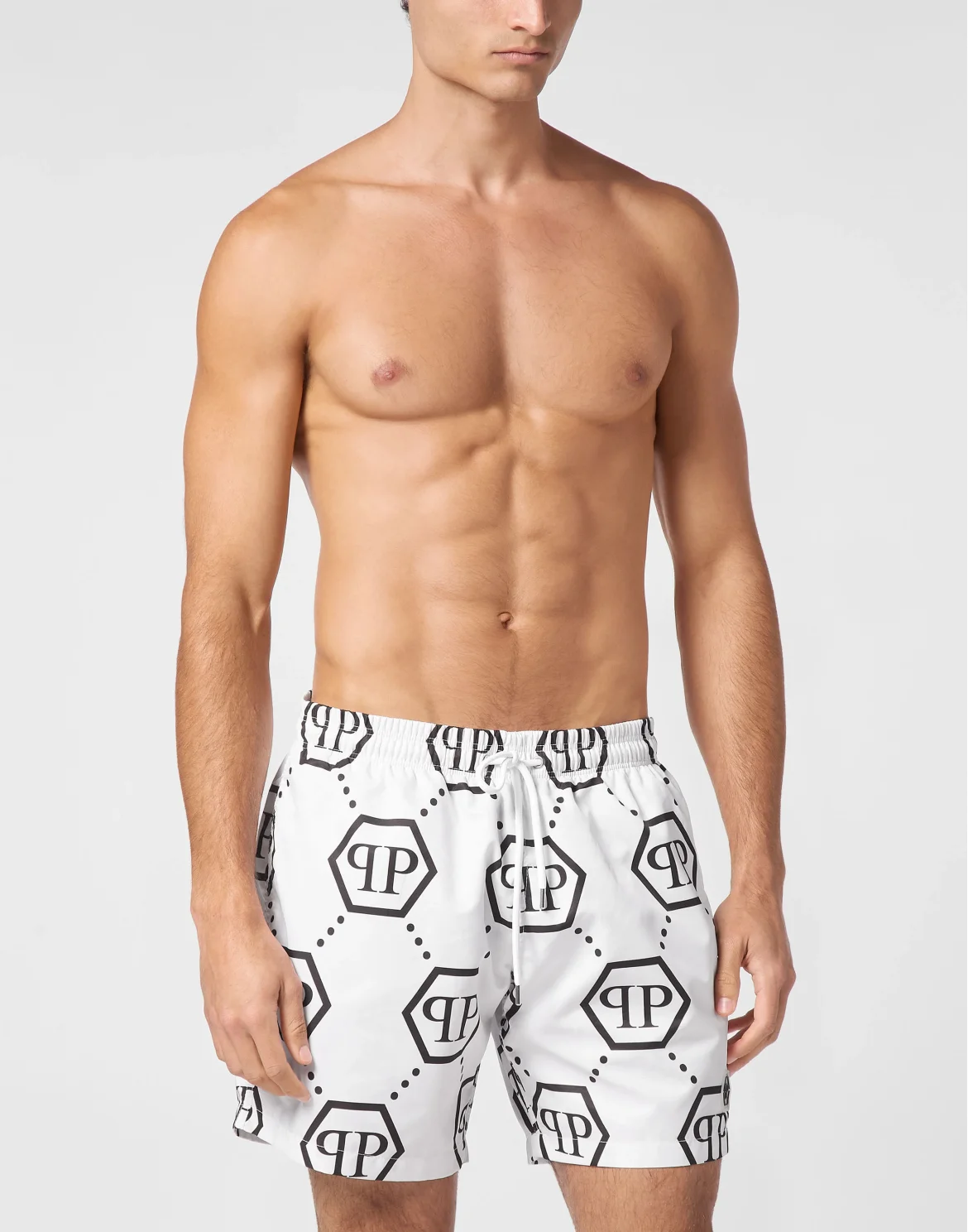 Short Swim Boxer Monogram, цвет: Белый