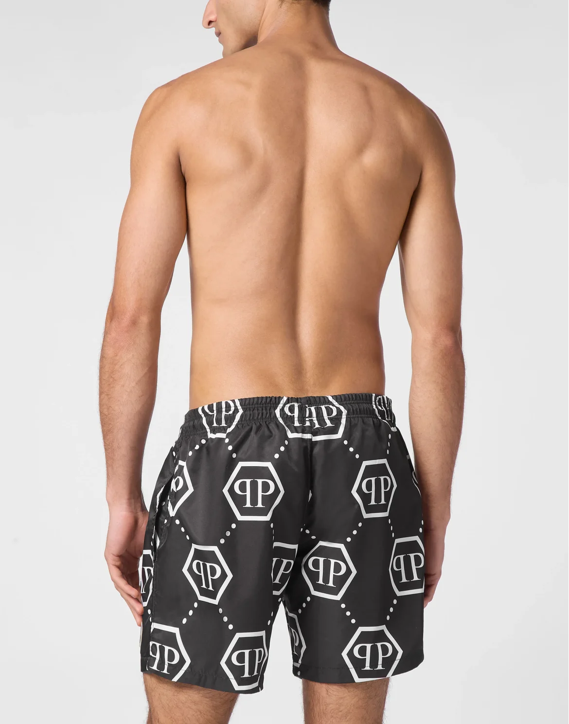 Short Swim Boxer Monogram, цвет: Черный