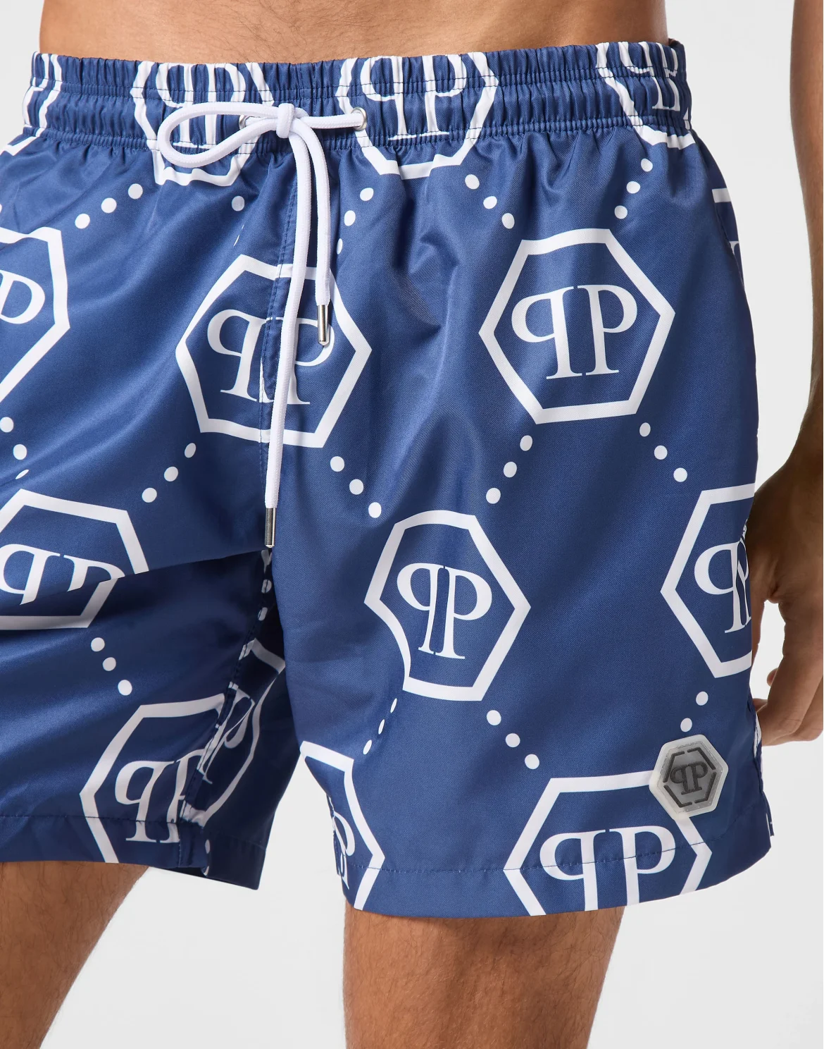 Short Swim Boxer Monogram, цвет: Синий