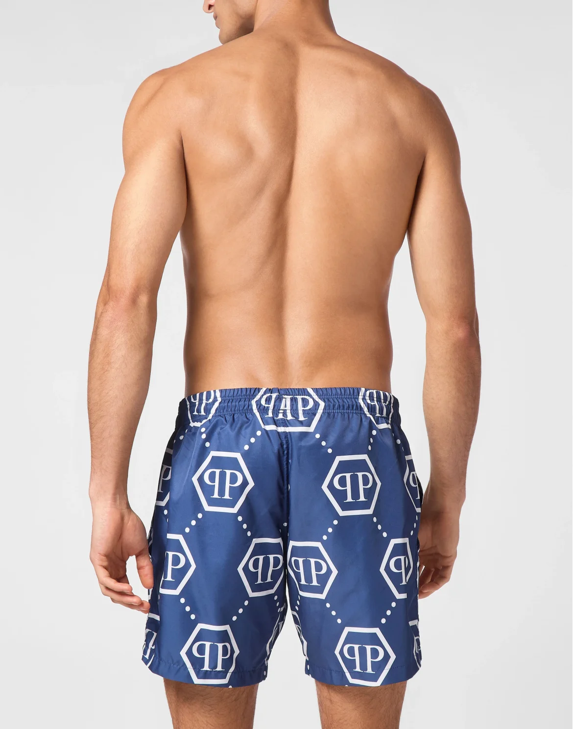 Short Swim Boxer Monogram, цвет: Синий