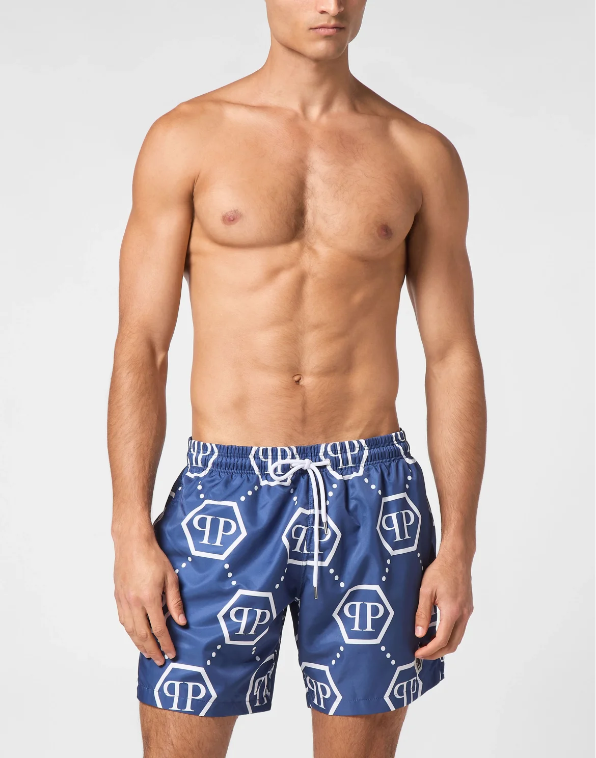Short Swim Boxer Monogram, цвет: Синий