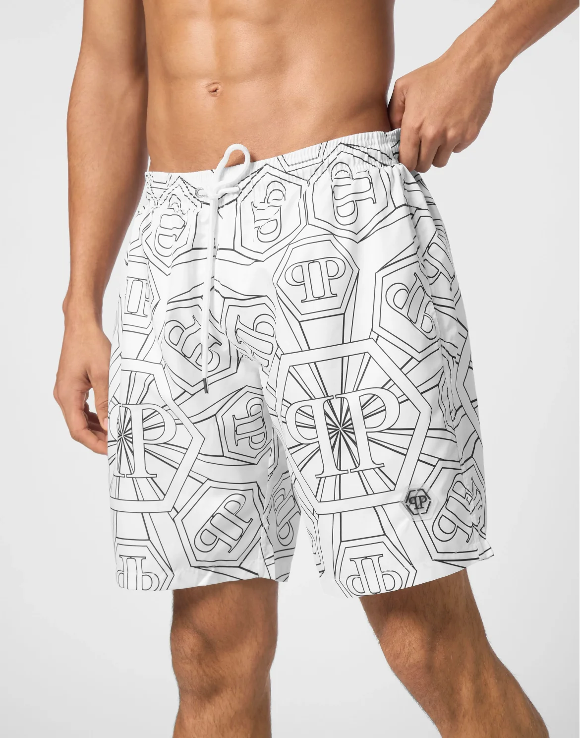 Short Swim Boxer Monogram, цвет: Белый