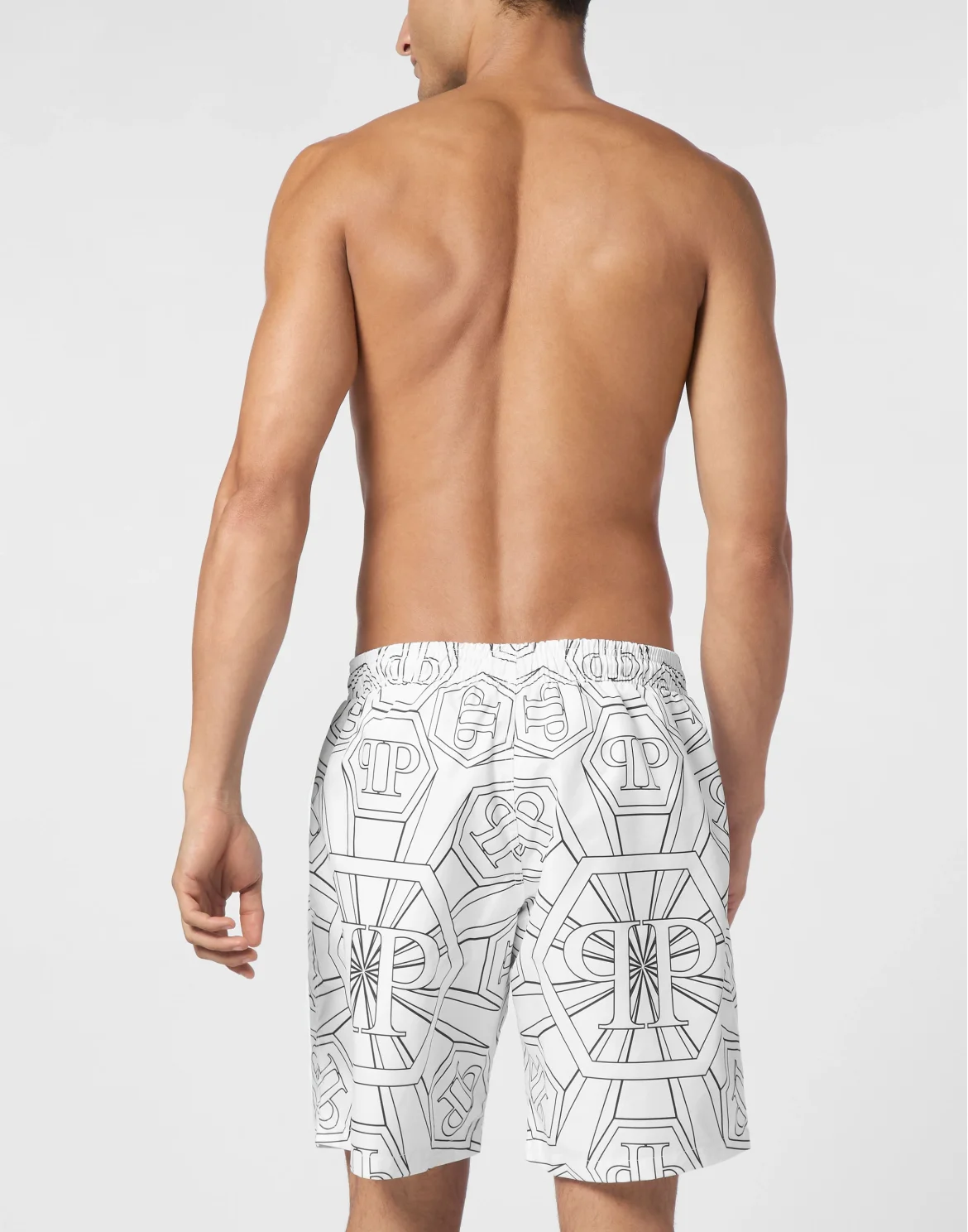 Short Swim Boxer Monogram, цвет: Белый