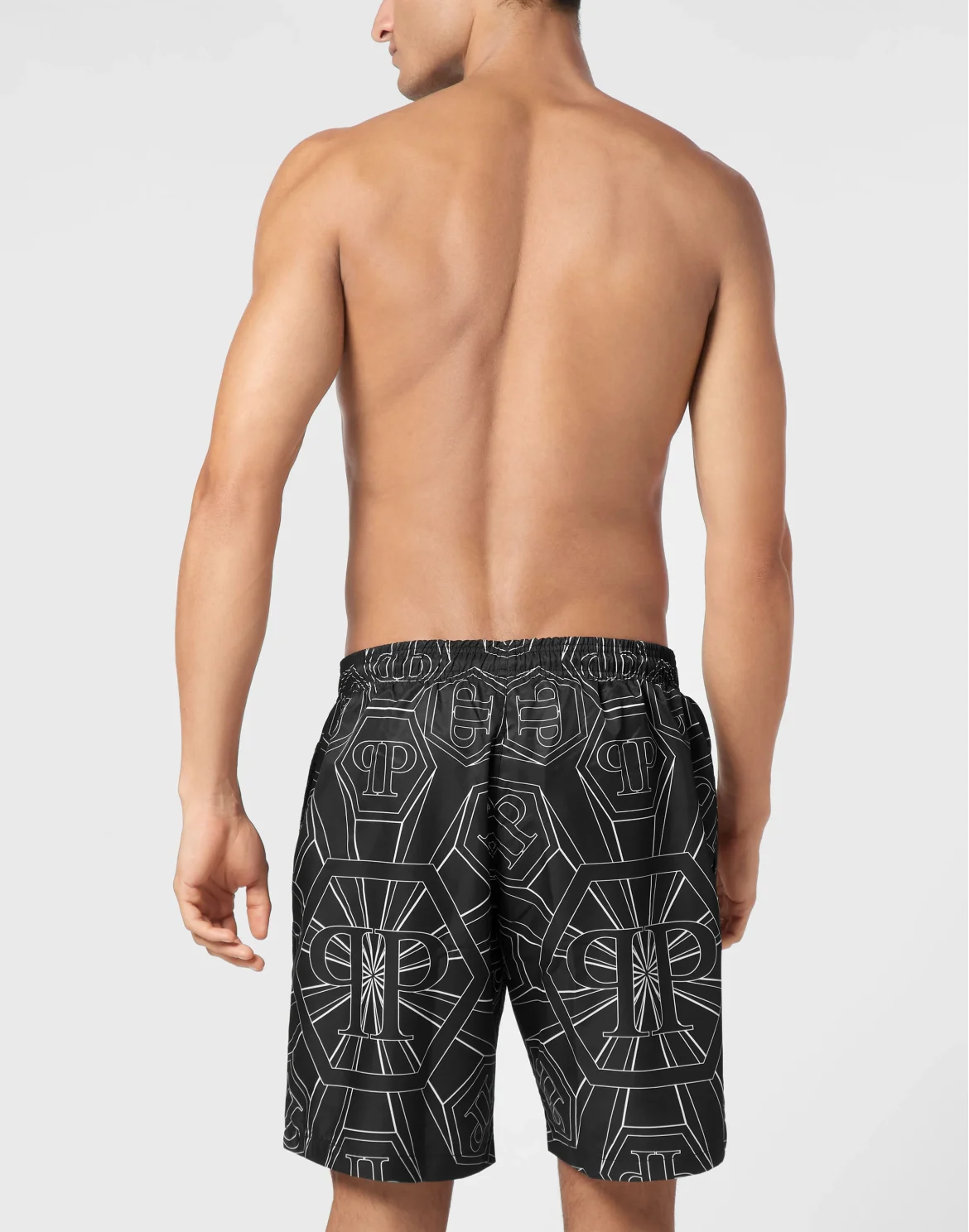 Short Swim Boxer Monogram, цвет: Черный