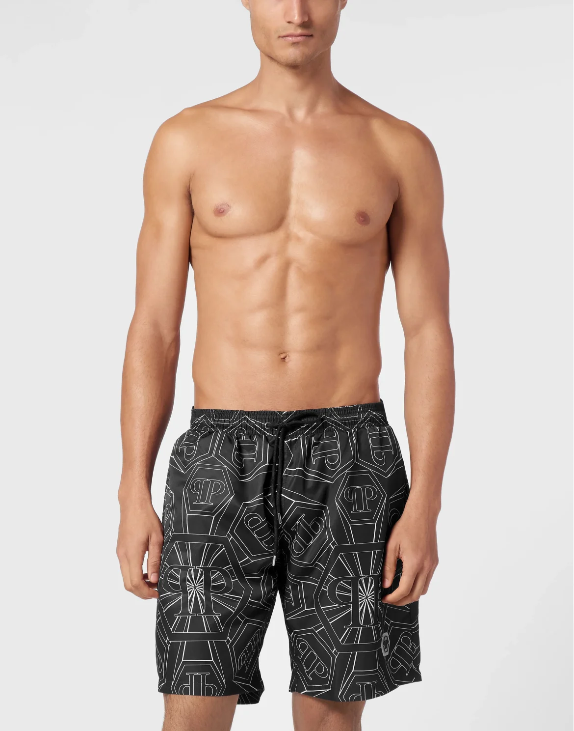 Short Swim Boxer Monogram, цвет: Черный