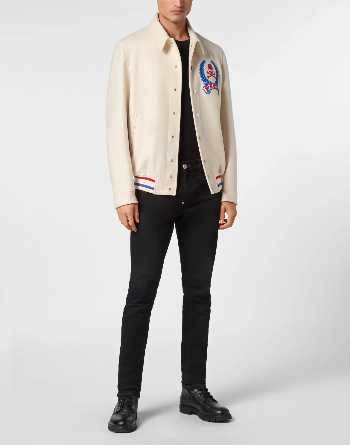 Bomber Collar Shirt, цвет: Белый