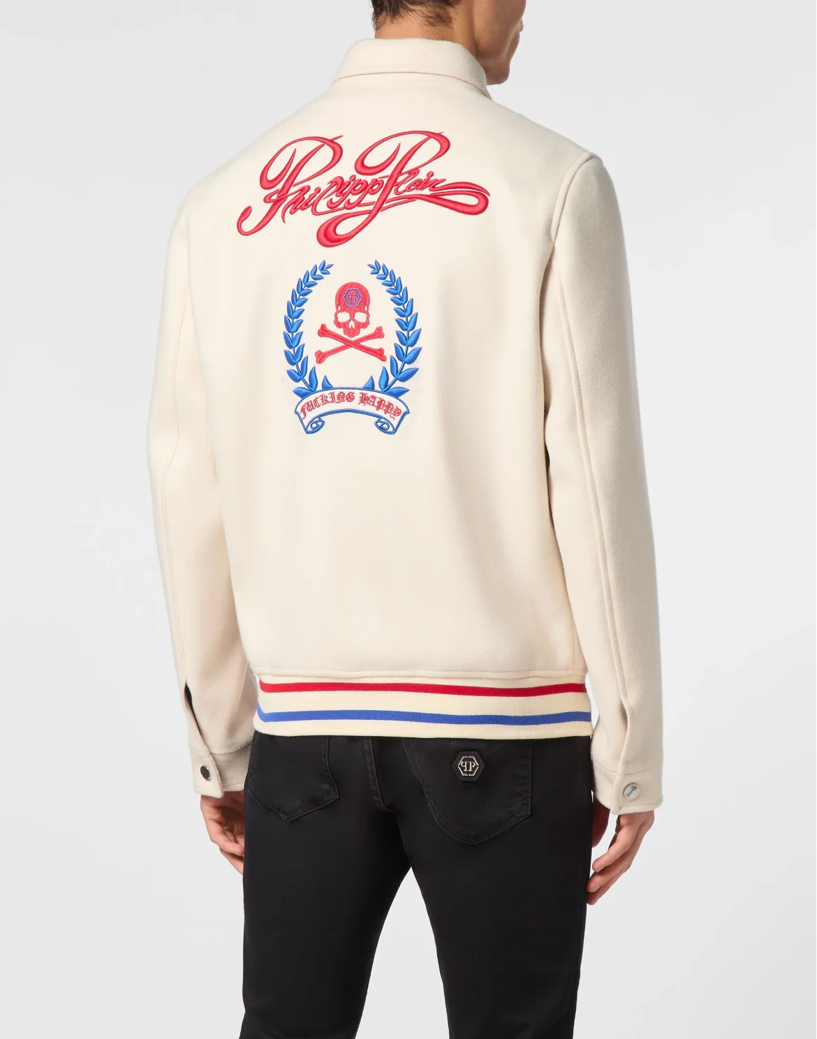 Bomber Collar Shirt, цвет: Белый