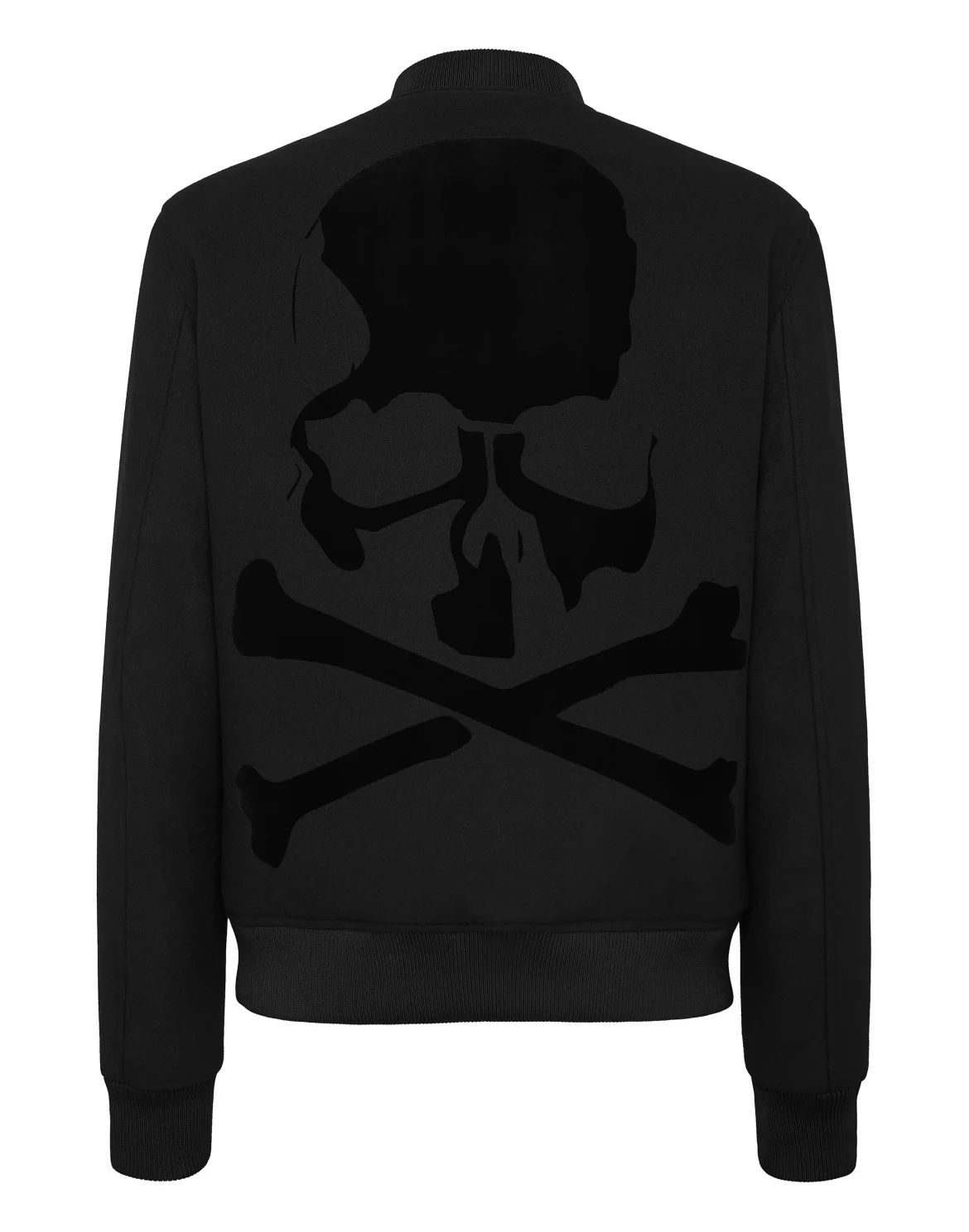 Wool Bomber Skull&Bones, цвет: Черный