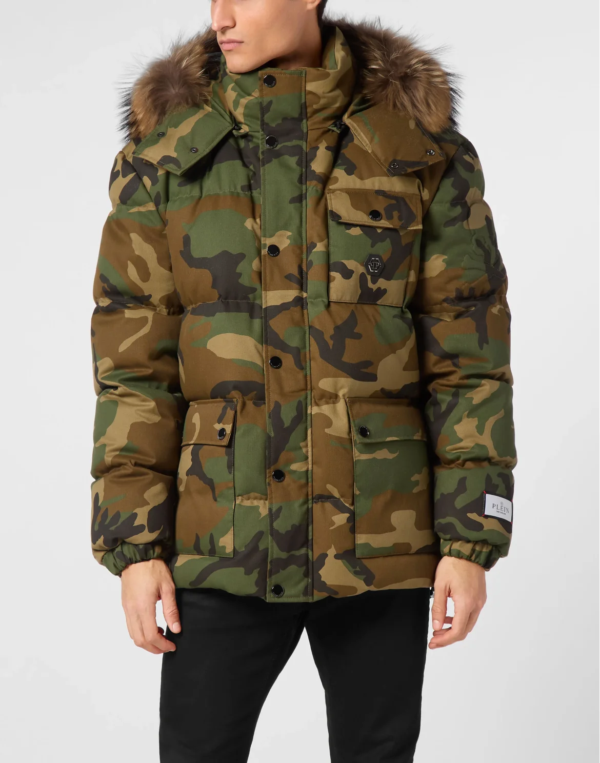 Puffered Jacket Camouflage, цвет: Камуфляж