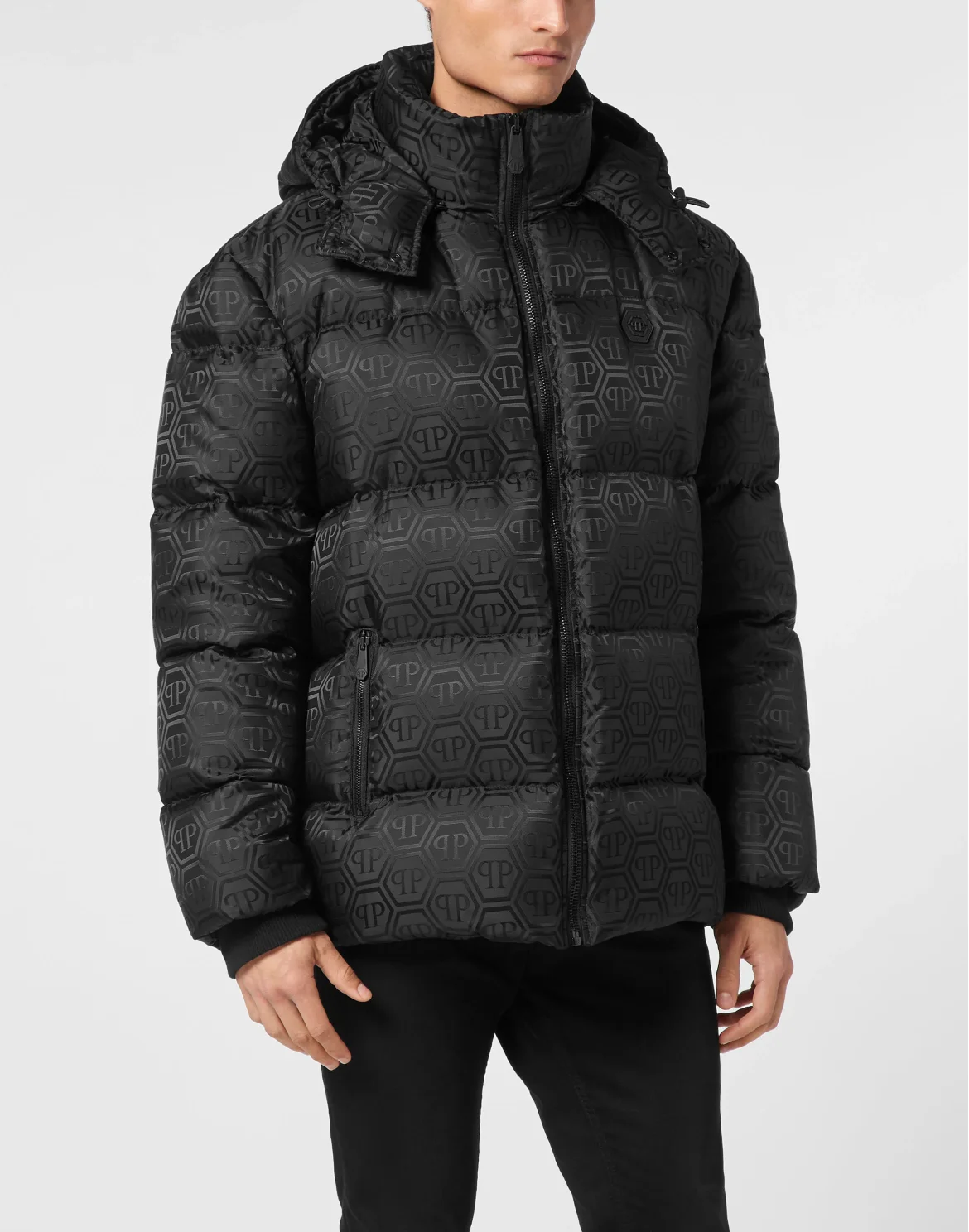Oversize Nylon Jacquard Bomber Monogram, цвет: Черный