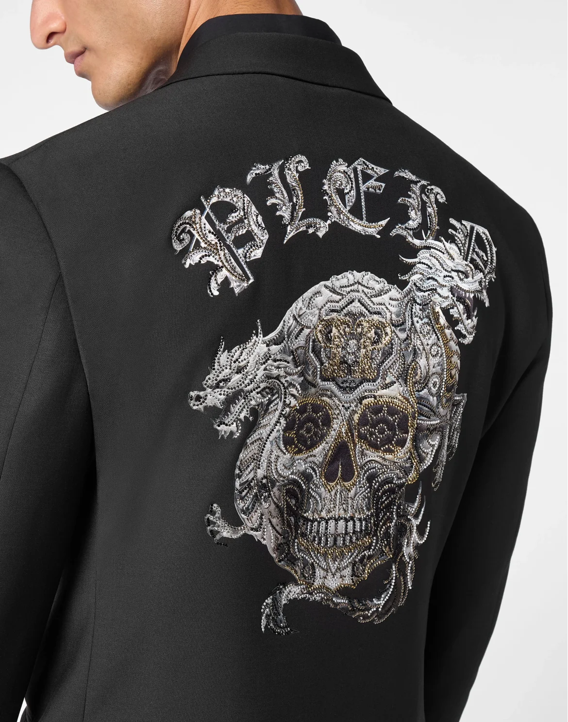 Wool Printed Blazer Skull, цвет: Черный