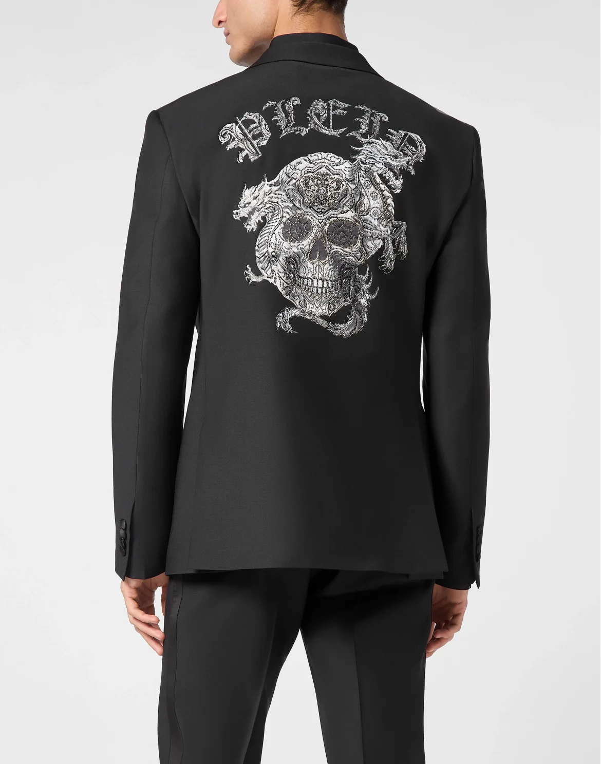Wool Printed Blazer Skull, цвет: Черный