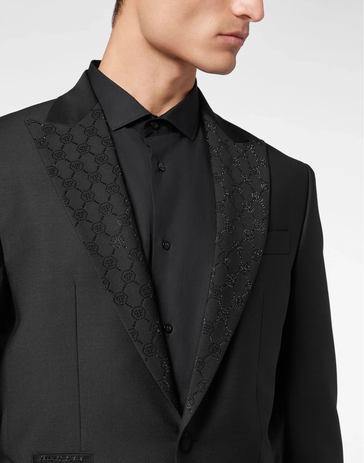 Wool Blazer Monogram, цвет: Черный