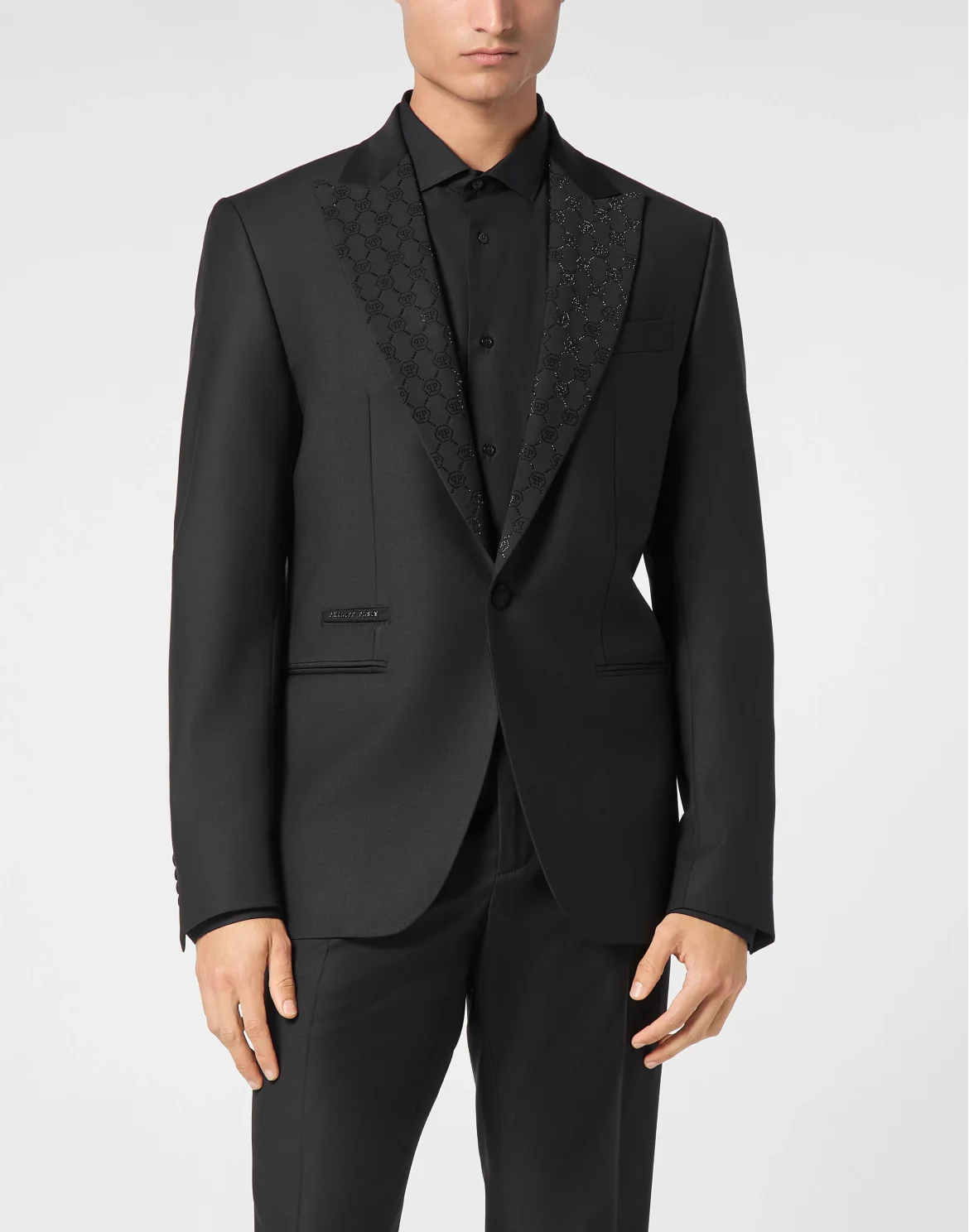Wool Blazer Monogram, цвет: Черный