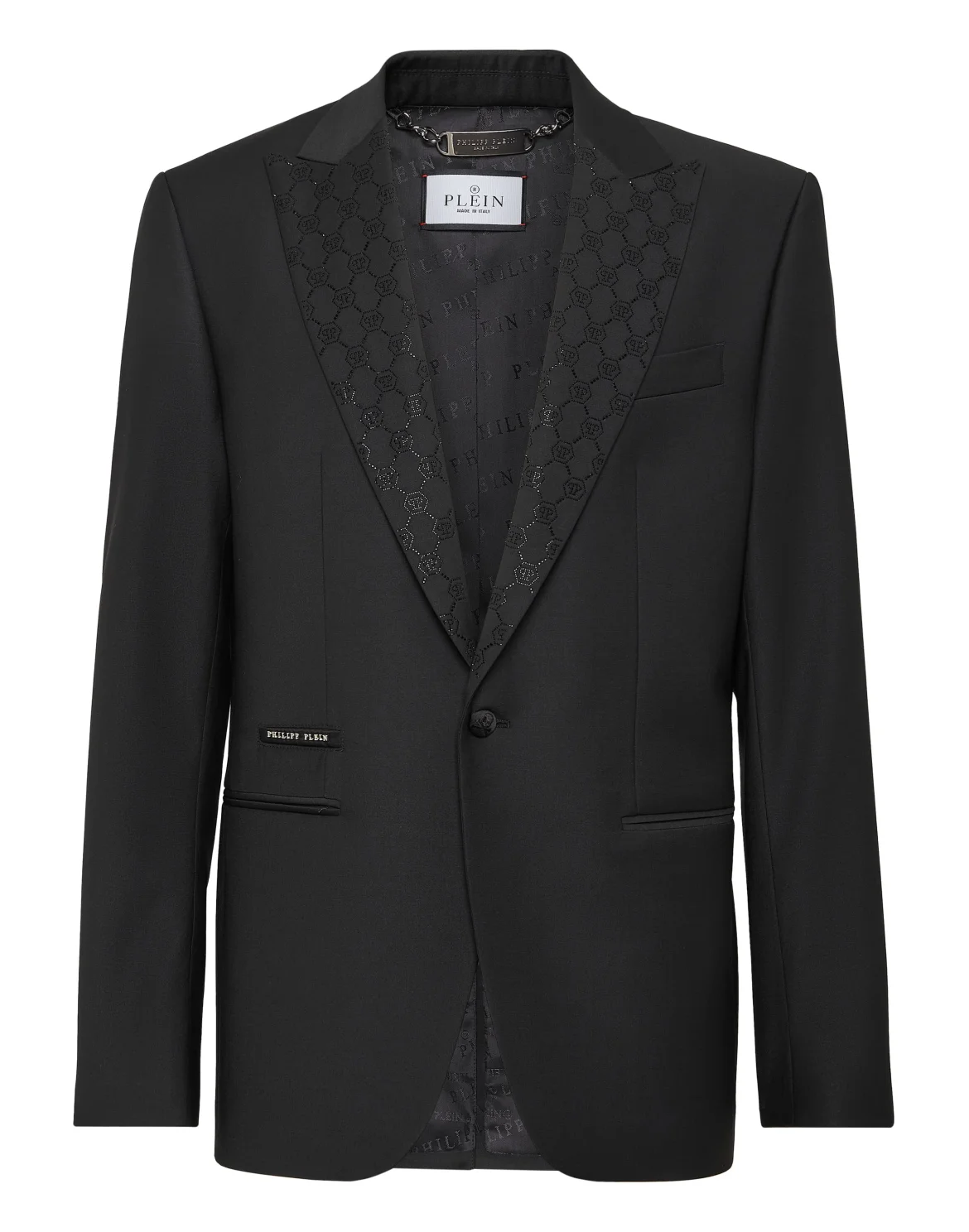 Wool Blazer Monogram, цвет: Черный