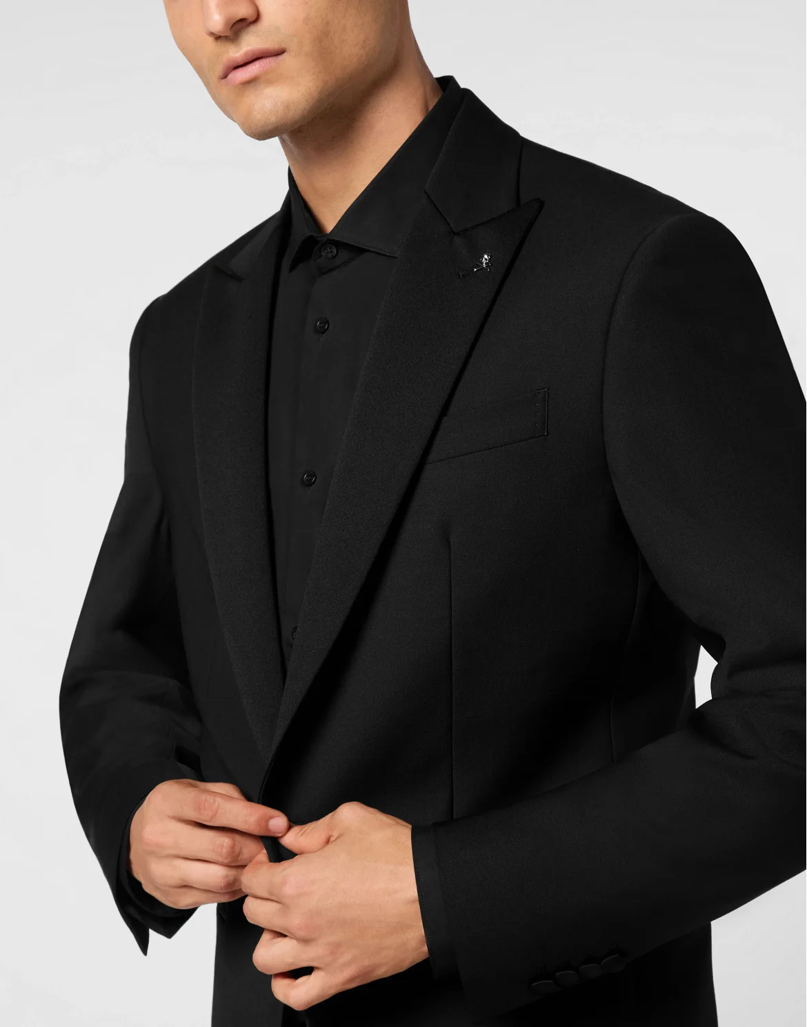 Wool Tuxedo Blazer, цвет: Черный