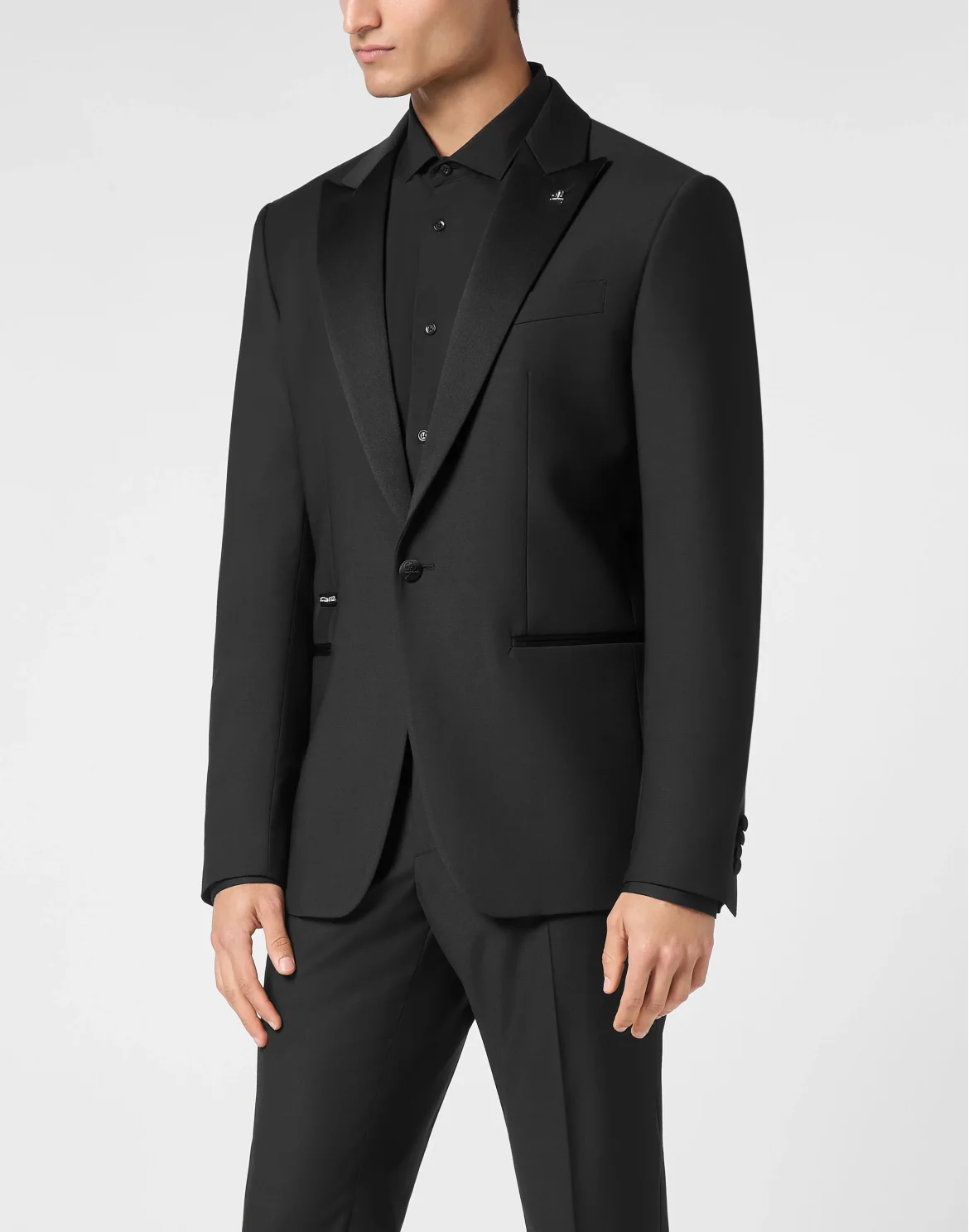 Wool Tuxedo Blazer, цвет: Черный