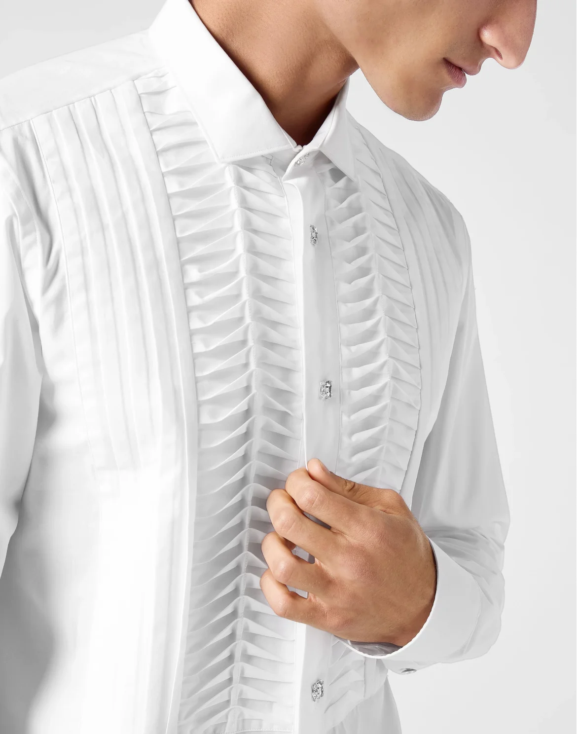 Black Tie Shirt Long-Sleeve, цвет: Белый