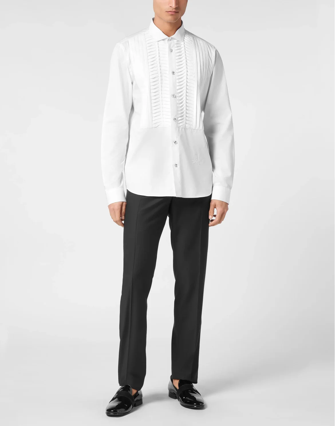 Black Tie Shirt Long-Sleeve, цвет: Белый