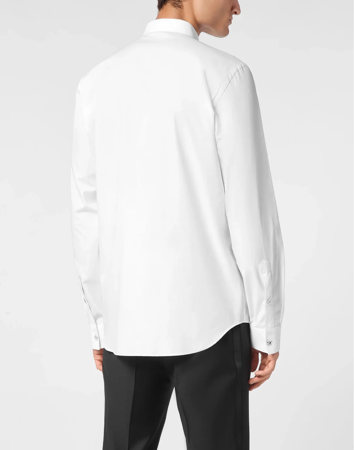 Black Tie Shirt Long-Sleeve, цвет: Белый
